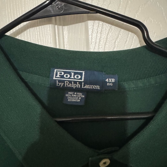 Polo by Ralph Lauren Men's Green Polo Shirt - Picture 3 of 3
